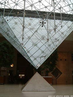 Louvre Paris, omvendt pyramide
