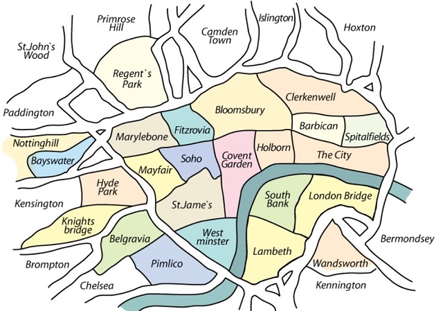 Hvor skal man bo i London?