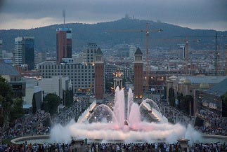 Det Magiske Springvand Placa Espanya