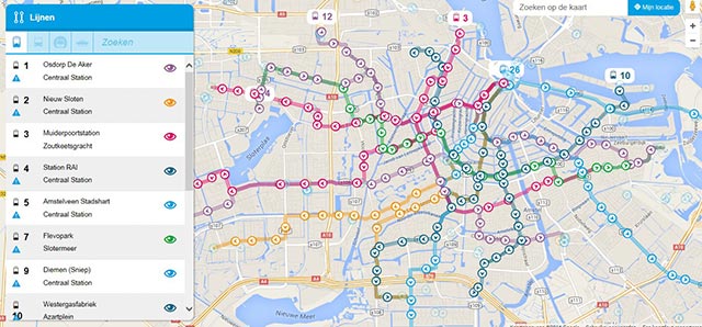 amsterdam-transport-sporvogn-kort