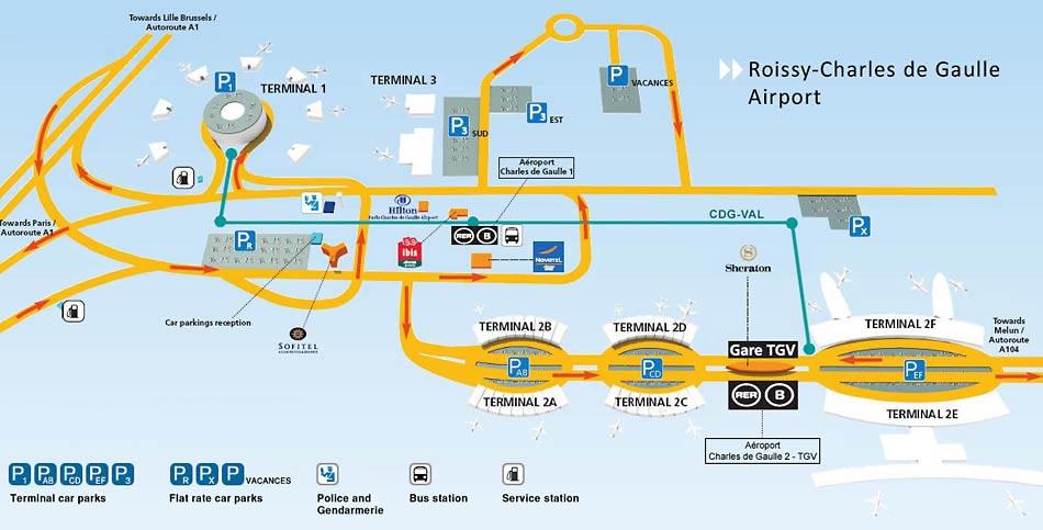 Transport fra de lufthavn til Paris centrum