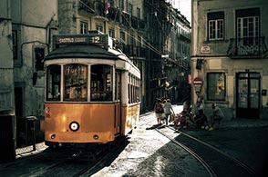Lissabon metro sporvogn